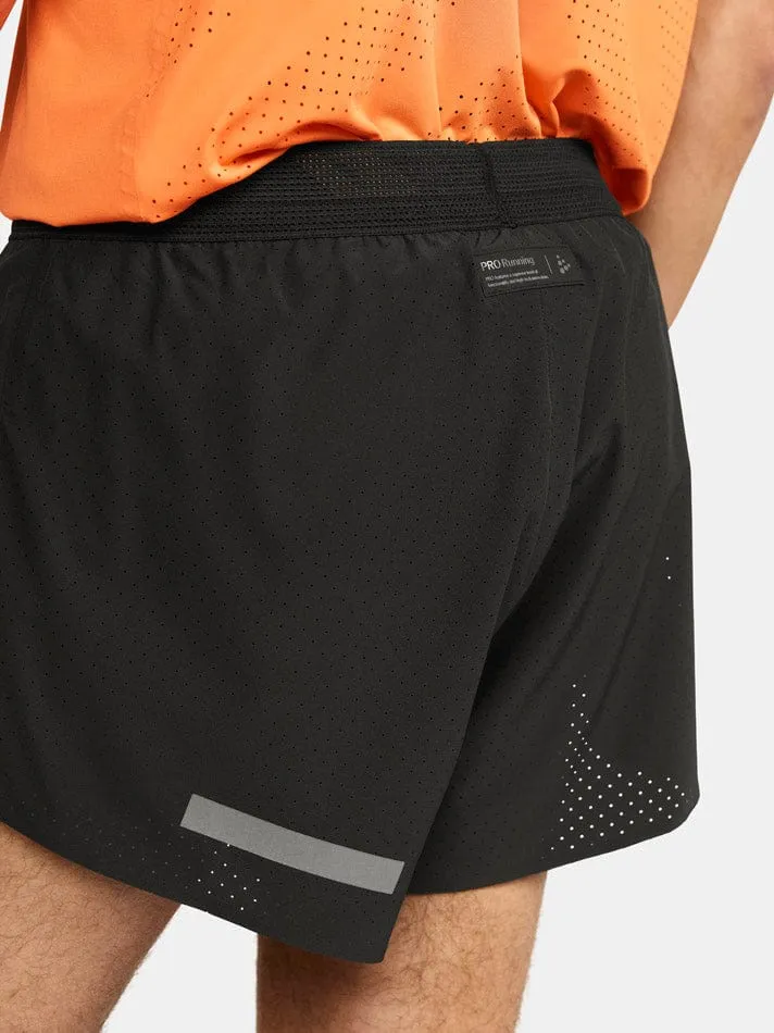 Mens Pro Hypervent Split Shorts 2 Black SS24