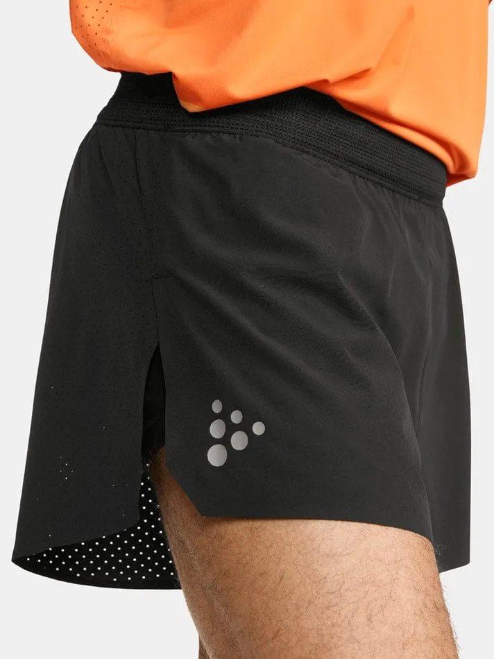 Mens Pro Hypervent Split Shorts 2 Black SS24