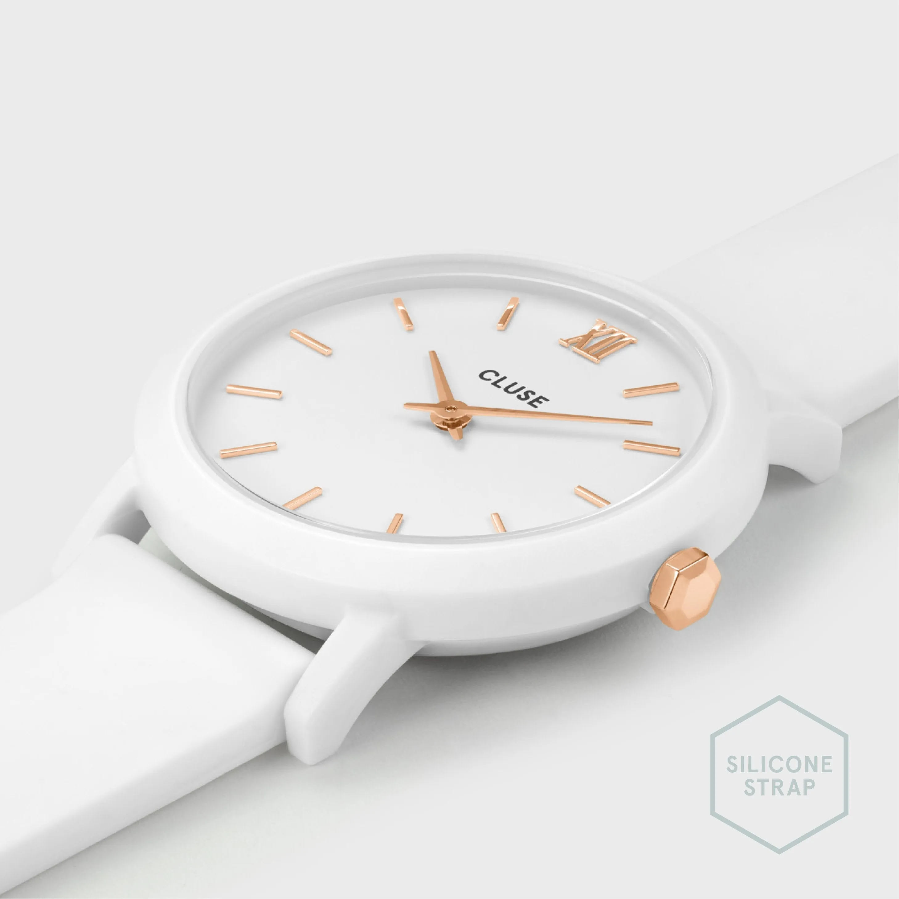 Minuit Nylon White, Rose Gold Colour