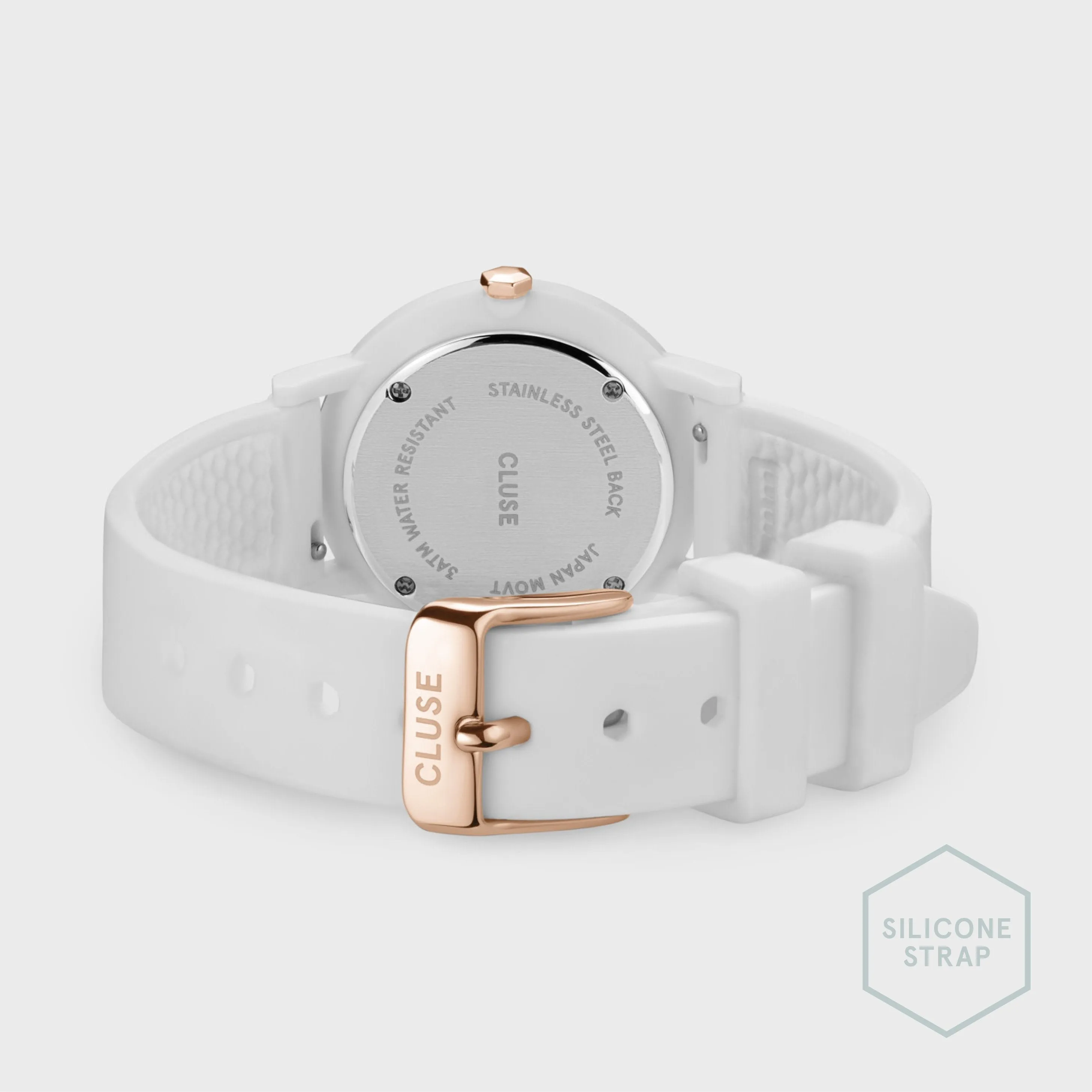 Minuit Nylon White, Rose Gold Colour