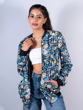 Multicolor Moonshine Printed Velvet Jacket