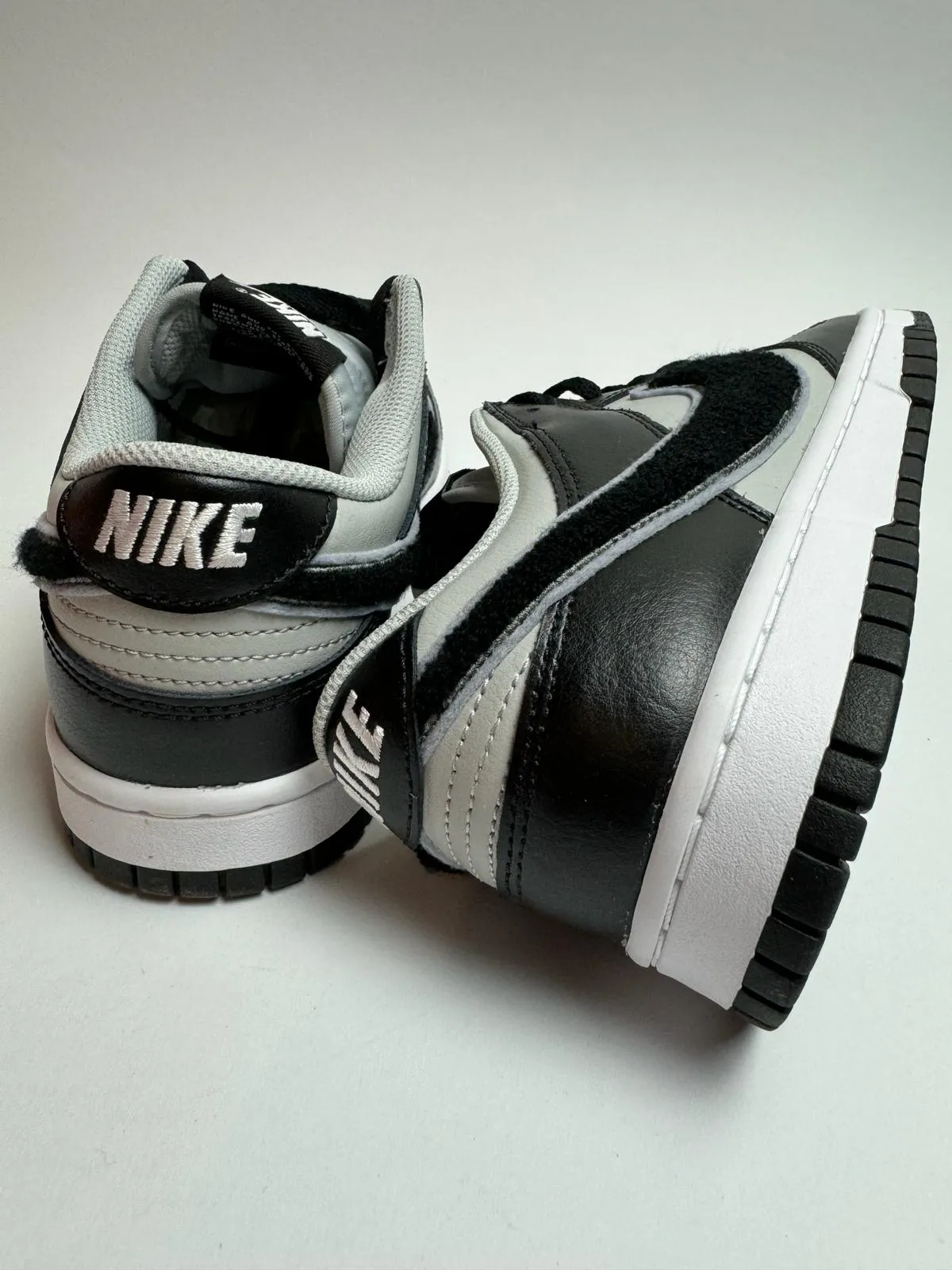 Nike Dunk Low "Chenille Swoosh Black Grey"