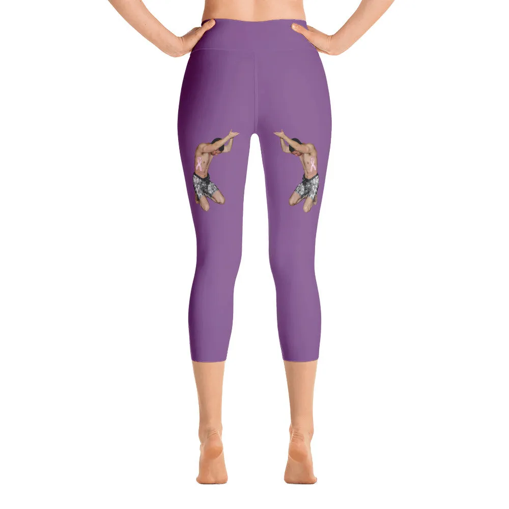 Our best viral leggings purple woman power black letters