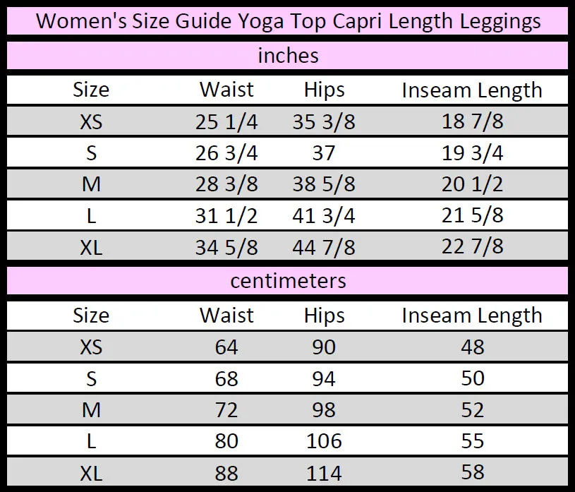 Our best viral yoga capri leggings with woman power - Black Color with White Letters