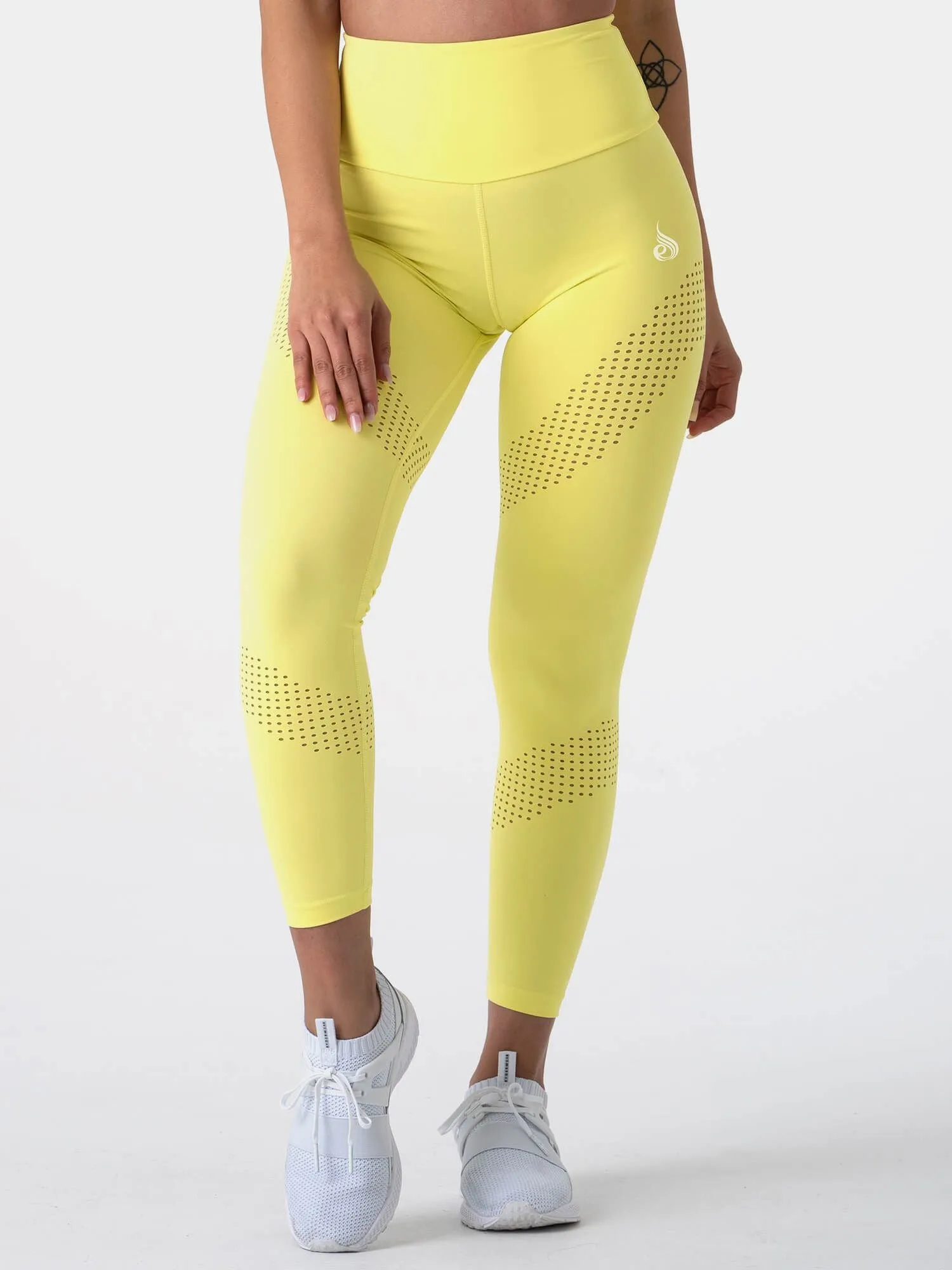 Pastels High Waisted Leggings -Orange Sherbet