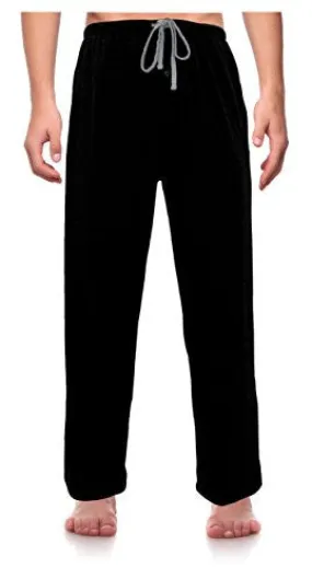 RK CLASSICAL SLEEPWEAR MEN’S KNIT PAJAMA PANTS, SIZE XXX-LARGE BLACK