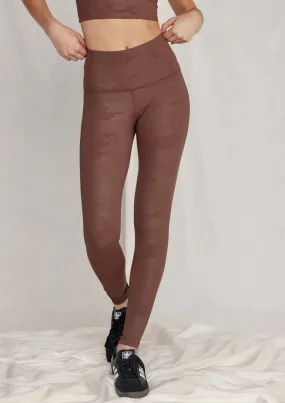 Scarlett Legging Chocolate Embossed Camo