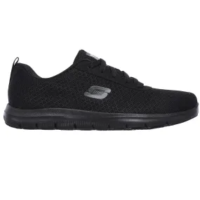 Skechers Women's 77210 Ghenter Bronaugh Black Slip Resistant Work Shoes