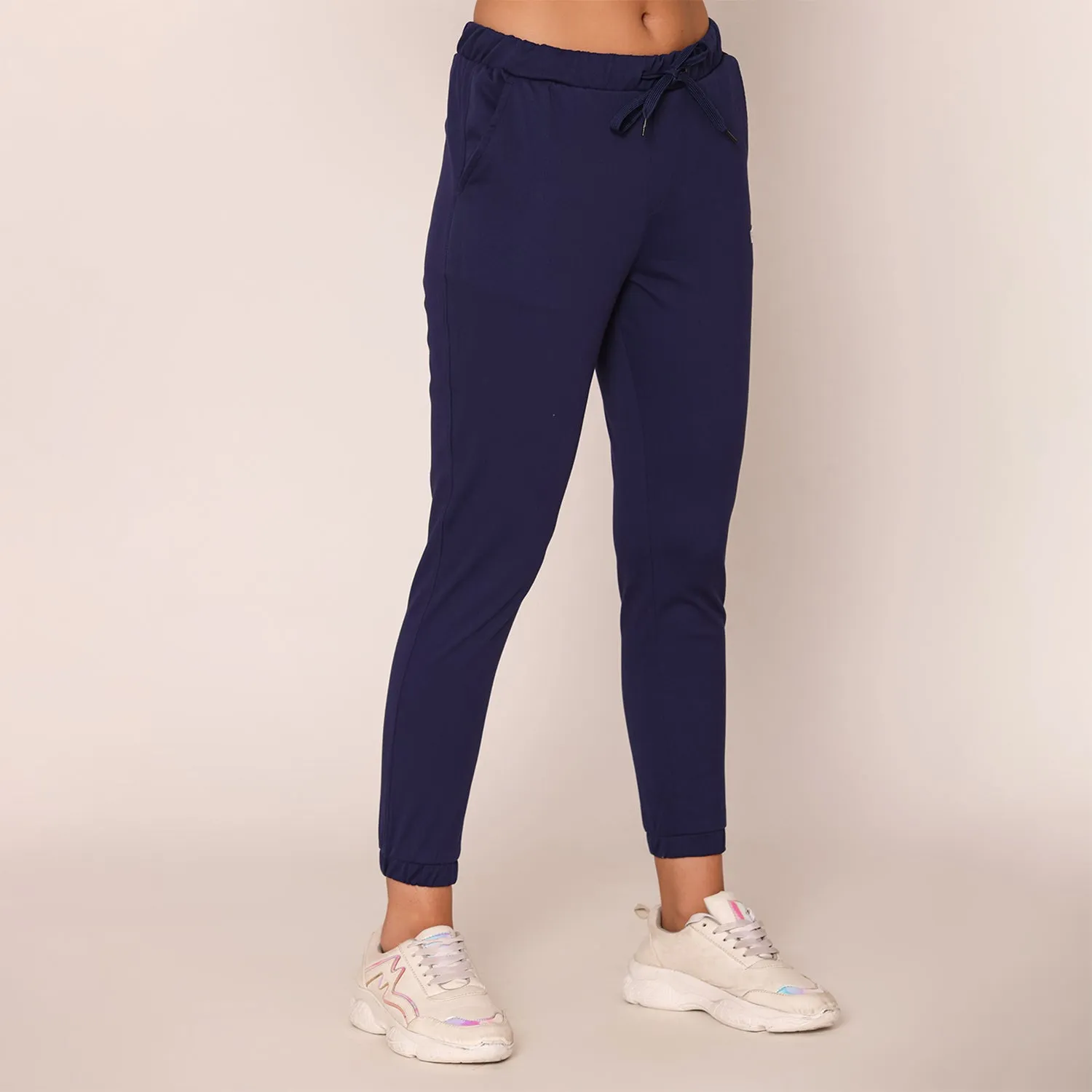 Slim Fit Joggers For Women - Ink Blue