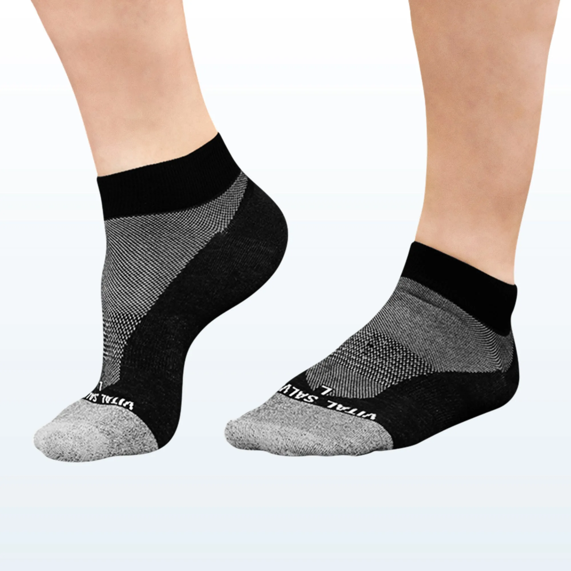 Thin Athletic Ankle Socks (Black) (3 Pairs)