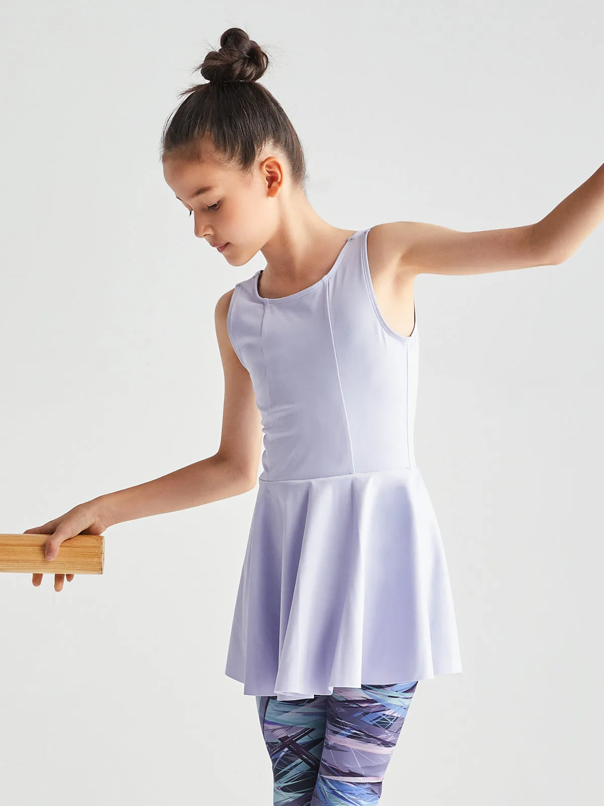 Trip The Light Fantastic Open Back Tank Skirted Leotard