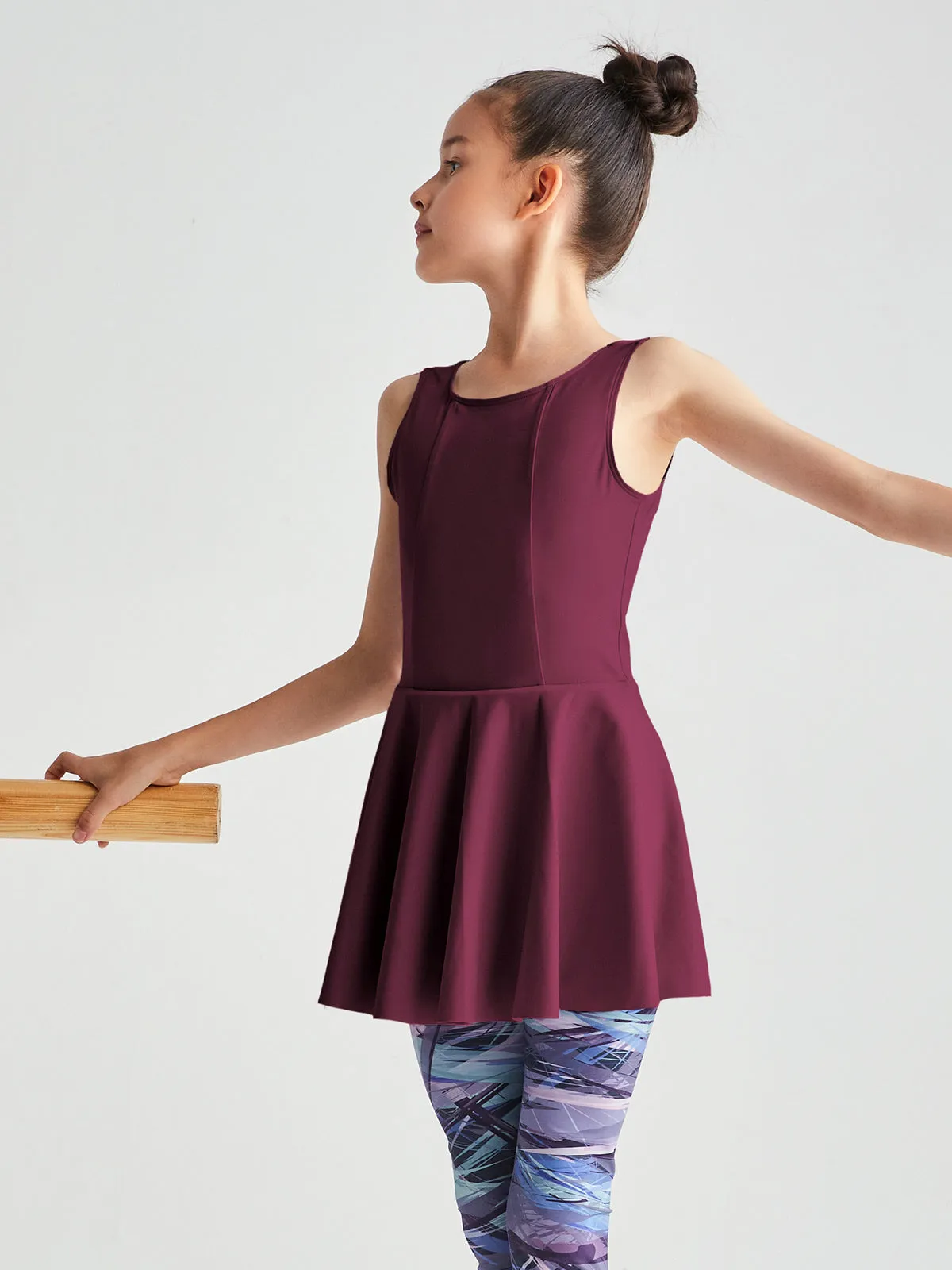 Trip The Light Fantastic Open Back Tank Skirted Leotard