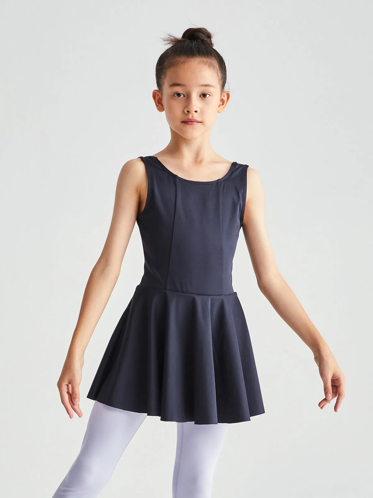 Trip The Light Fantastic Open Back Tank Skirted Leotard