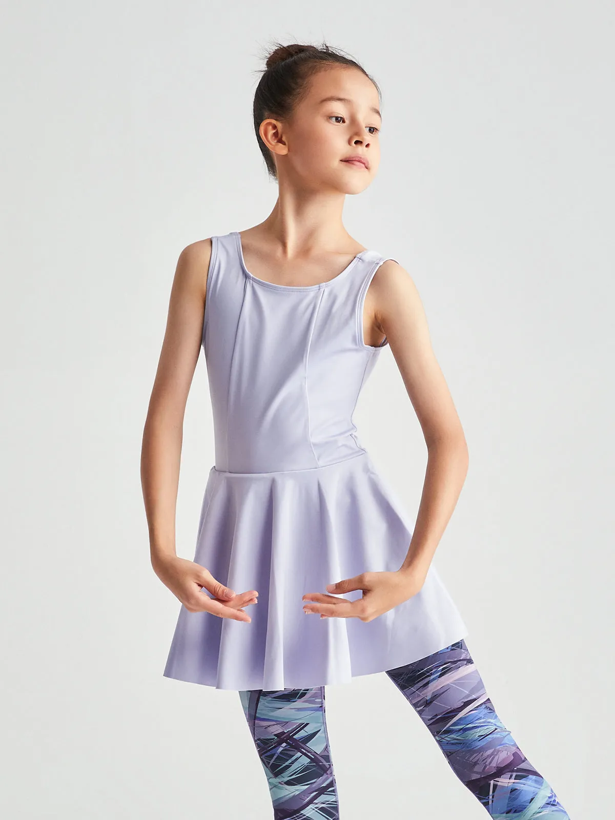 Trip The Light Fantastic Open Back Tank Skirted Leotard