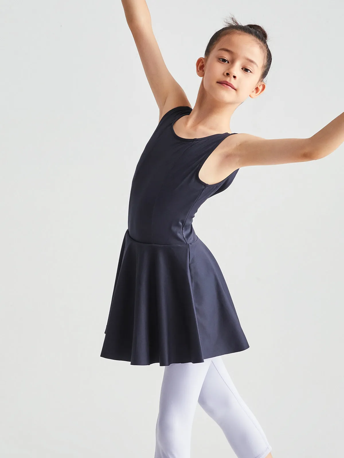 Trip The Light Fantastic Open Back Tank Skirted Leotard