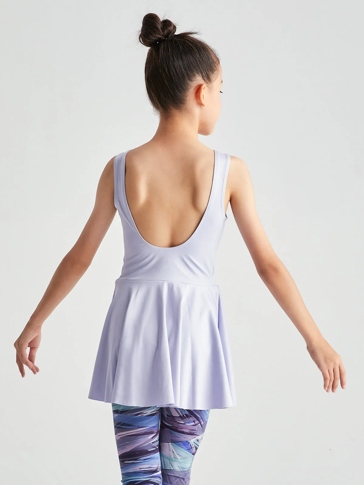 Trip The Light Fantastic Open Back Tank Skirted Leotard