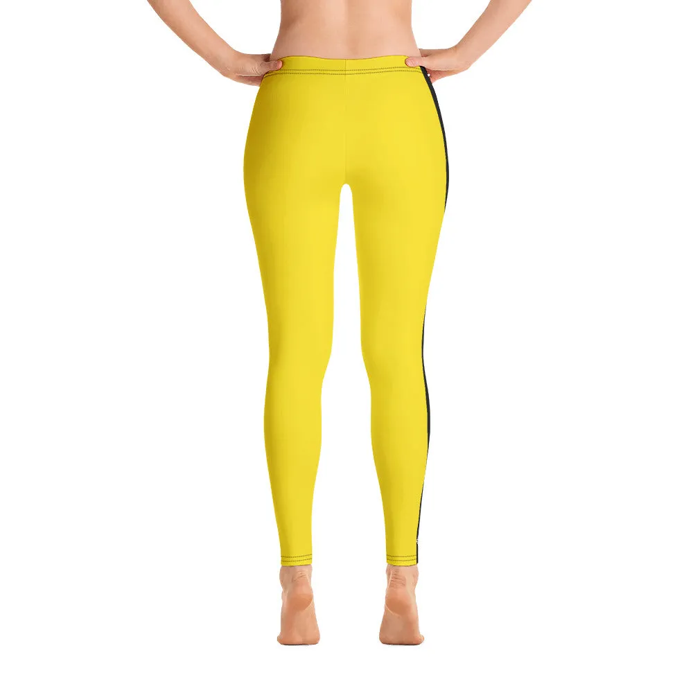 Women's Bruce Lee Inspired Yoga Pants: Perfect for Kill Bill Fans and Jiu Jitsu Practitioners