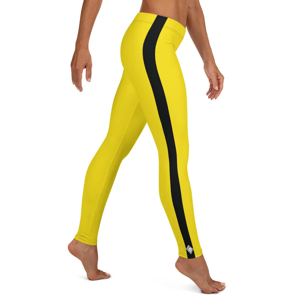 Women's Bruce Lee Inspired Yoga Pants: Perfect for Kill Bill Fans and Jiu Jitsu Practitioners