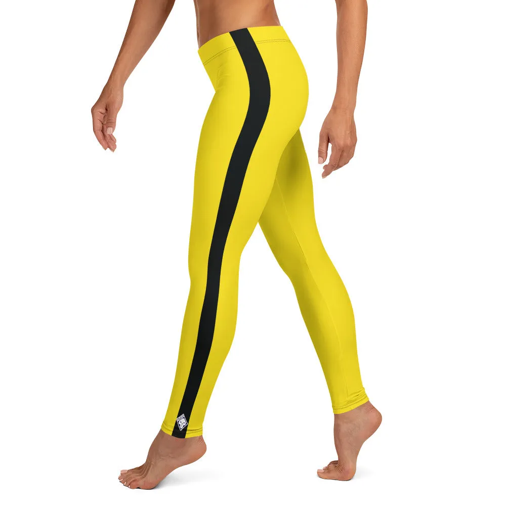 Women's Bruce Lee Inspired Yoga Pants: Perfect for Kill Bill Fans and Jiu Jitsu Practitioners