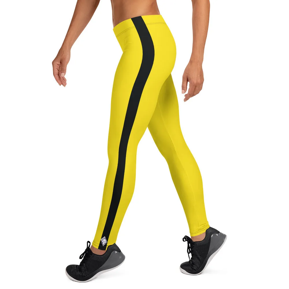 Women's Bruce Lee Inspired Yoga Pants: Perfect for Kill Bill Fans and Jiu Jitsu Practitioners